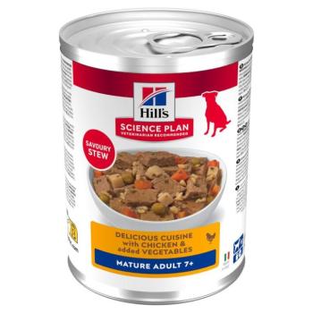24x363g Hill's Science Plan Mature Adult ragu csirke & zöldség nedves kutytaáp kép