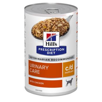 24x370g Hill's Prescription Diet c/d Multicare Urinary Care csirke nedves kutyatáp kép