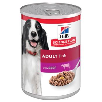 24x370g Hill's Science Plan Adult Adult nedves kutyatáp - Marha kép