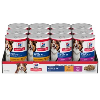 24x370g Hill's Science Plan Mature Adult 7+ nedves kutyatáp - Csirke & marha kép