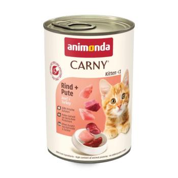 24x400g animonda Carny Kitten Marha & pulyka nedves macskatáp kép