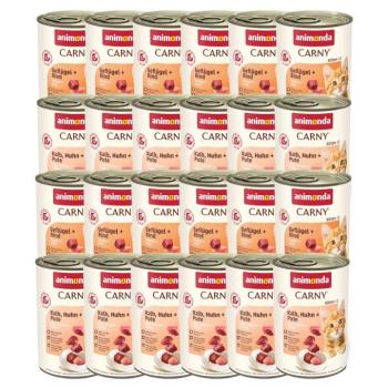 24x400g animonda Carny Kitten nedves macskatáp vegyesen kép
