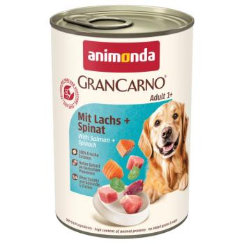 24x400g animonda GranCarno Original Adult Lazac & spenót nedves kutyatáp kép