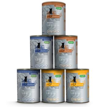 24x400g catz finefood Monoprotein zooplus vegyes csomag nedves macskatáp mix 3 változattal kép
