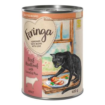 24x400g Feringa Selected Recipes Darált hús, sárgarépa & borsó nedves macskatáp kép