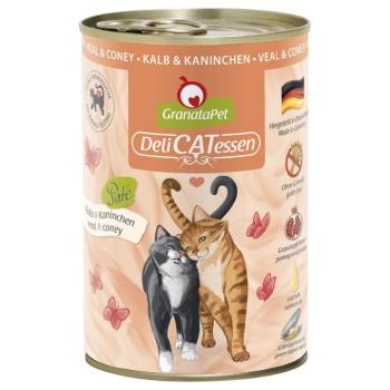 24x400g GranataPet DeliCatessen Borjú & nyúl nedves macskatáp kép