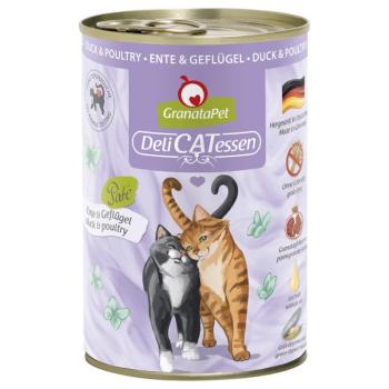 24x400g GranataPet DeliCatessen Kacsa & szárnyas nedves macskatáp kép