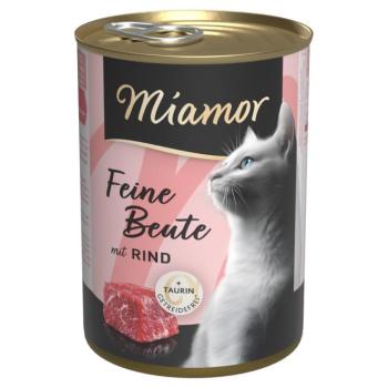 24x400g Miamor Feine Beute nedves macskatáp-marha kép