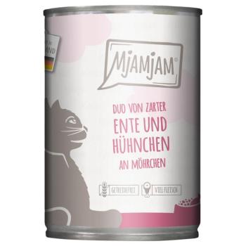 24x400g MjAMjAM Duo Kacsa & csirke nedves macskatáp kép