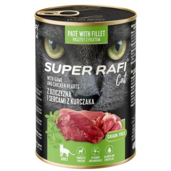 24x400g Rafi Cat Super vad & csirkeszív nedves macskatáp kép