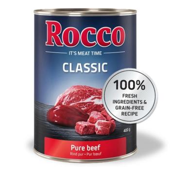 24x400g Rocco Classic nedves kutyatáp-Marha & vad, marha & kacsa, marha & vaddisznó, marha & szárnyasszív kép