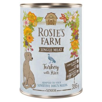 24x400g Rosie's Farm Single Meat Senior Pulyka & rizs nedves kutyatáp kép