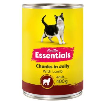 24x400g Smilla Essentials falatok aszpikban nedves macskatáp vegyesen kép