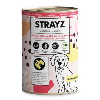 24x400g STRAYZ BIO bio marha, bio édesburgonya & bio körte nedves kutyatáp kép