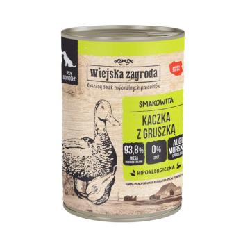 24x400g Wiejska Zagroda Dog kacsa & körte nedves kutyatáp kép