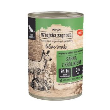 24x400g Wiejska Zagroda Dog nedves kutyatáp - Szarvas nyúllal kép