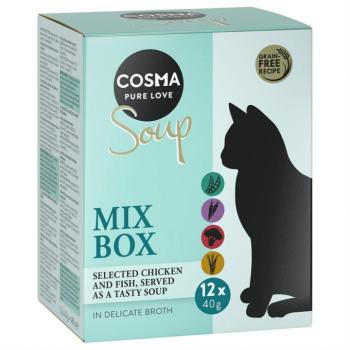 24x40g Cosma Soup nedves macskatáp- Mix 2 (4 változattal) kép