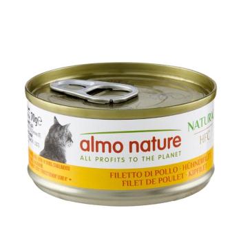 24x70g Almo Natura HFC Natural Csirkefilé nedves macskatáp