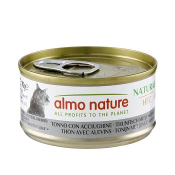 24x70g Almo Natura HFC Natural Tonhal & fiatal szardella nedves macskatáp kép