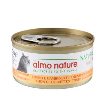 24x70g Almo Natura HFC Natural Tonhal & garnéla nedves macskatáp kép