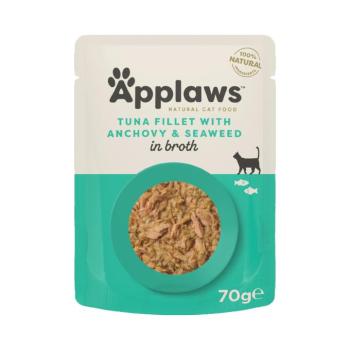 24x70g Applaws tonhal & szardella hallében nedves macskatáp kép