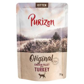 24x70g Purizon Kitten nedves macskatáp - Csirkefilé pulykával kép