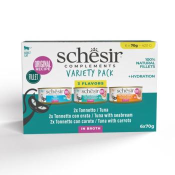 24x70g Schesir Complements húslében étrend-kiegészítő eledel macskáknak kép