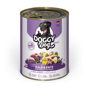 24x800g Doggy Dog Adult Borjú & kacsa nedves kutyatáp kép