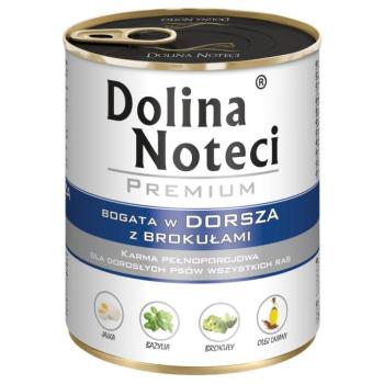 24x800g Dolina Noteci Premium Tőkehal & brokkoli nedves kutyatáp kép
