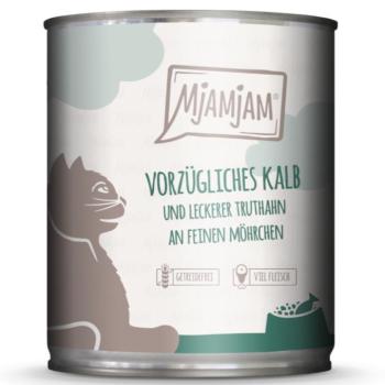24x800g MjAMjAM Borjú, pulyka & sárgarépa nedves macskatáp kép