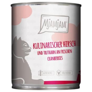 24x800g MjAMjAM Szarvas, pulyka & áfonya nedves macskatáp kép