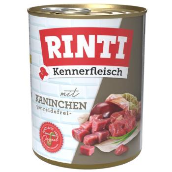 24x800g RINTI ínyenceknek nedves kutyatáp - Nyúl kép