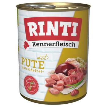 24x800g RINTI ínyenceknek nedves kutyatáp- Pulyka kép