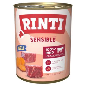 24x800g RINTI Sensible gazdaságos csomag nedves kutyatáp - Marha & édesburgonya kép