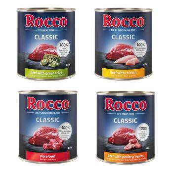 24x800g Rocco Classic nedves kutyatáp- Marha, marha & pacal, marha & szárnyasszív, marha & csirke kép