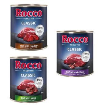 24x800g Rocco Classic nedves kutyatáp- Vad-mix: marha/vad, marha/rénszarvas, marha/vaddisznó kép