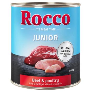 24x800g Rocco Junior Szárnyas & marha nedves kutyatáp kép