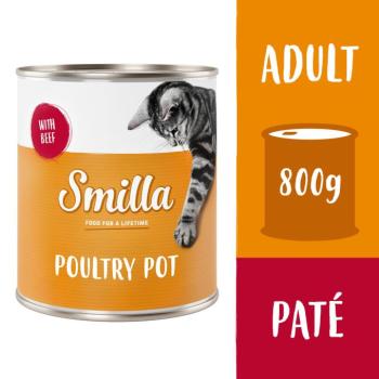 24x800g Smilla szárnyastál szárnyas & marha nedves macskatáp kép