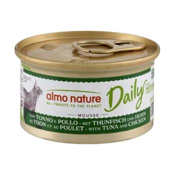 24x85g Almo Nature Daily Menu csirke & tonhal mousse nedves macskatáp kép