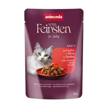 24x85g animonda vom Feinsten Adult Raffinesse csirke & marha aszpikban nedves macskatáp kép