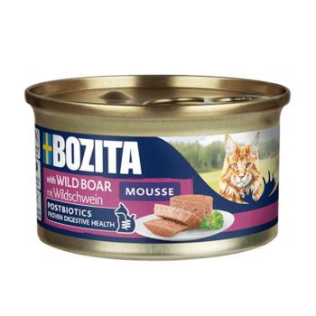 24x85g Bozita Mousse Postbiotics Vaddisznó nedves macskatáp kép
