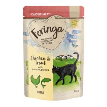 24x85g Feringa tasakos multipack nedves macskatáp - Pisztráng, csirke & burgonya kép