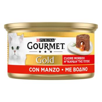 24x85g Gourmet Gold Melting Heart marha nedves macskatáp kép