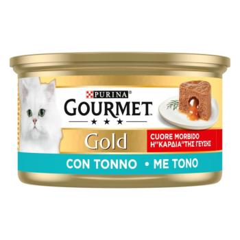 24x85g Gourmet Gold Melting Heart tonhal nedves macskatáp kép