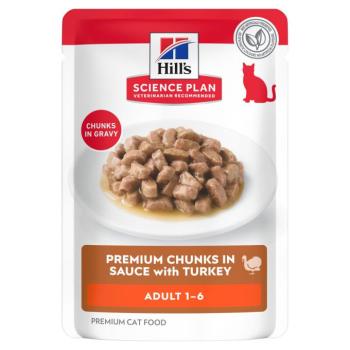 24x85g Hill's Science Plan Adult nedves macskatáp- Pulyka kép