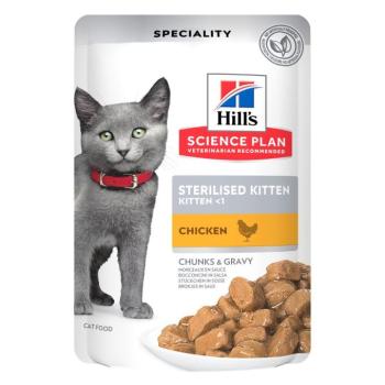 24x85g Hill's Science Plan Sterilised Kitten nedves macskatáp - Csirke kép
