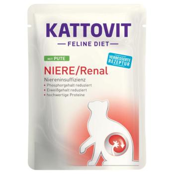 24x85g Kattovit Feline Niere/Renal tasakos nedves macskatáp-pulyka kép