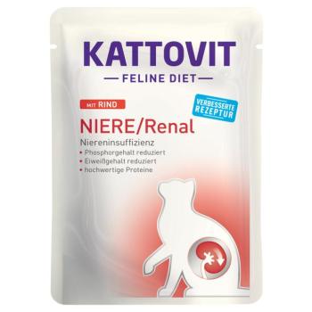 24x85g Kattovit Renal tasakos nedves macskatáp- Marha kép