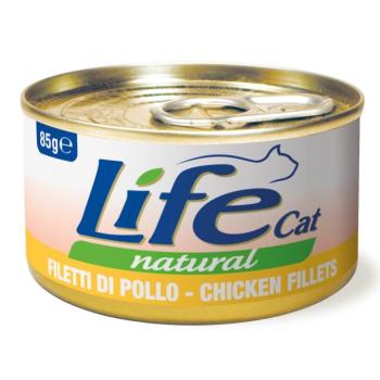 24x85g LifeCat Natural Adult Csirkefilé nedves macskaeledel kép