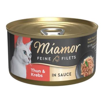 24x85g Miamor Feine Filets szószban Tonhal & rák nedves macskatáp kép